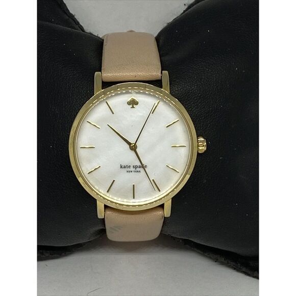 Kate Spade New York Other - Kate Spade New York 0073 Women's Beige Leather Analog Dial Quartz Watch GE563